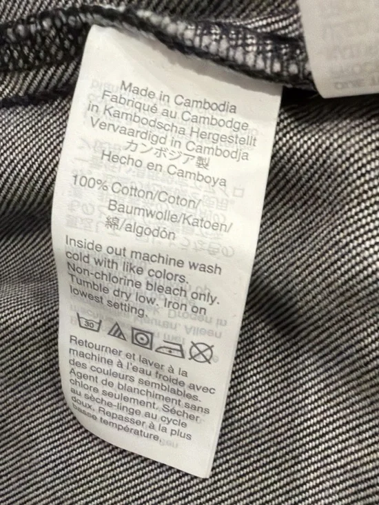 Madewell Black Denim Jacket | Cropped | XXS | Classic Trucker | 100% Cotton 🖤 - Picture 7 of 8